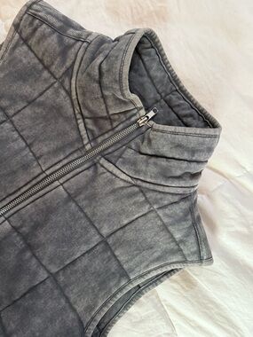 Westbound Quilted Vest in Charcoal Gray